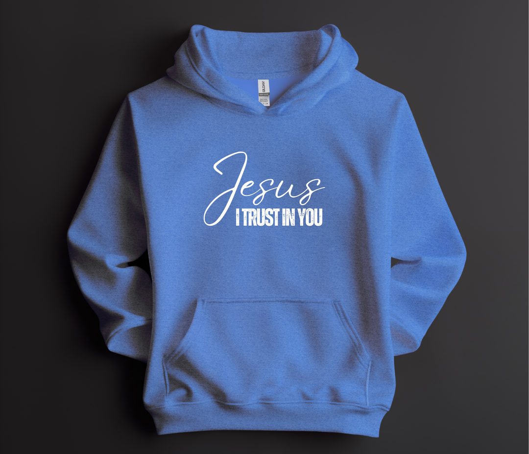 Jesus I Trust in You, Blue Hoodie