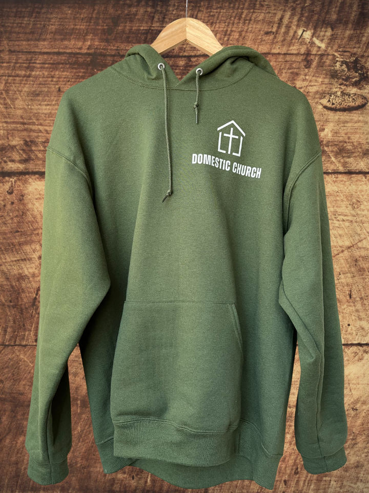 St Joseph & Jos 24:15 quote Green Hoodie