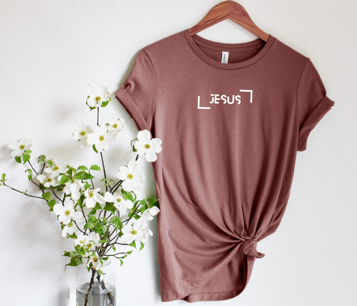 Jesus, Mauve T-shirt