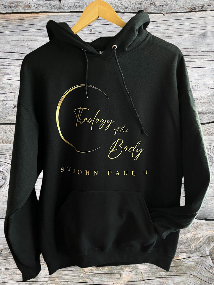 Theology of the Body Black/Gold Hoodie