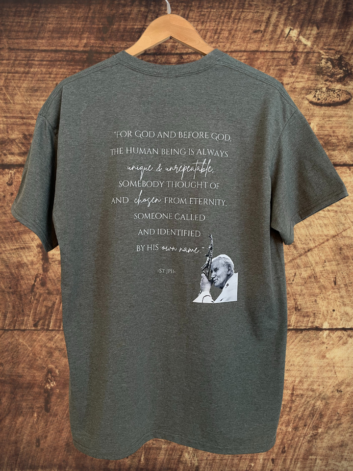 Unique & Unrepeatable quote JPII Green T-Shirt