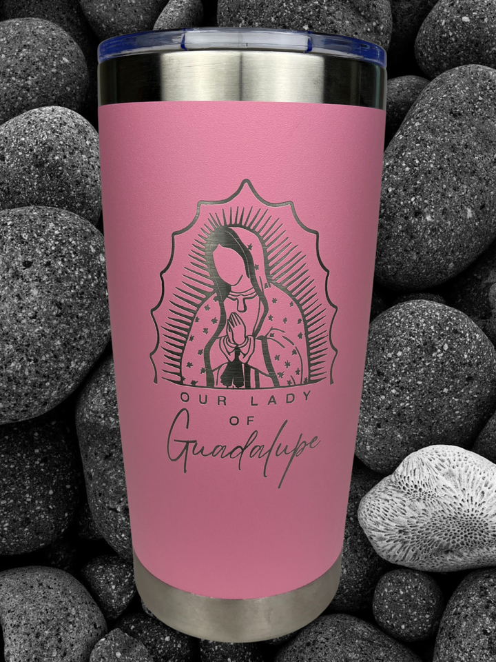 Lady of Guadalupe - pink 20 oz. Tumbler