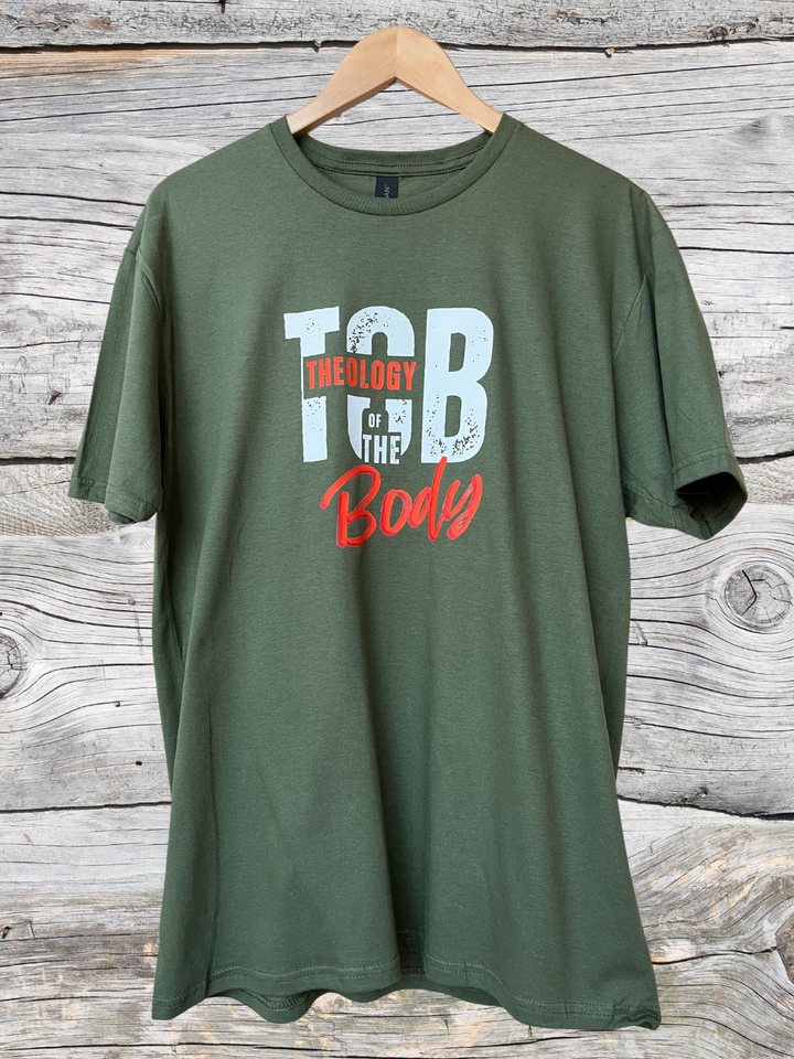 Theology of the Body Military Green T Shirt