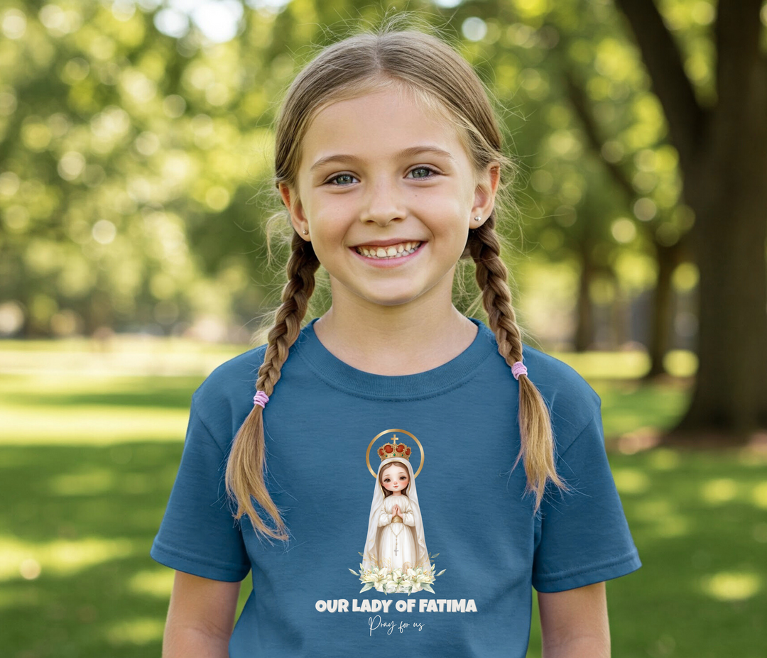 Kids Our Lady of Fatima T Shirt