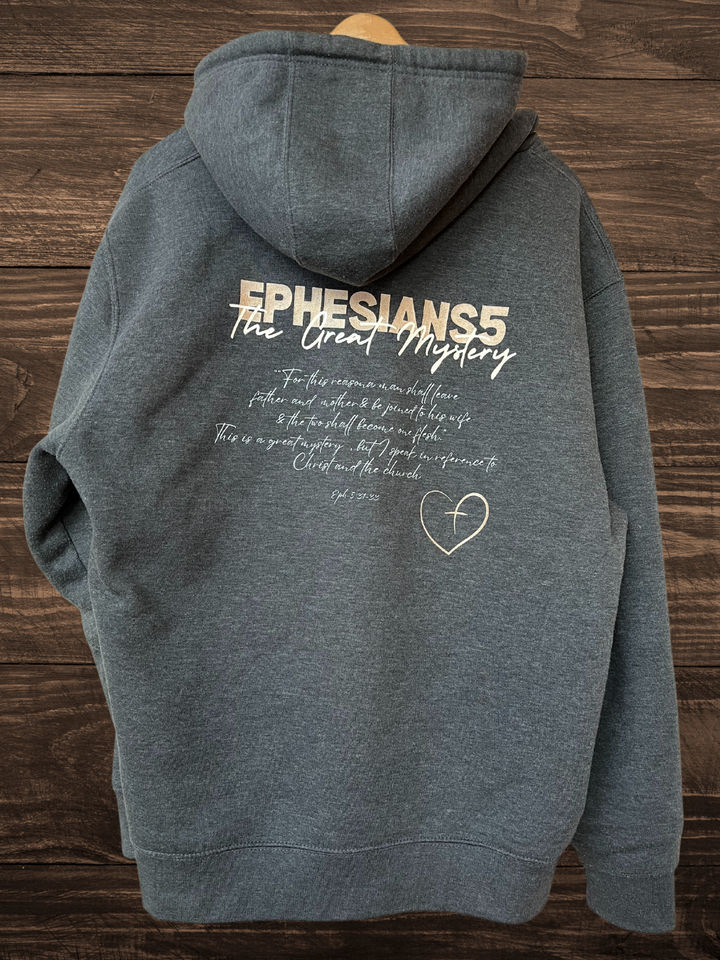 Theology of the Body Eph5 Grey Hoodie