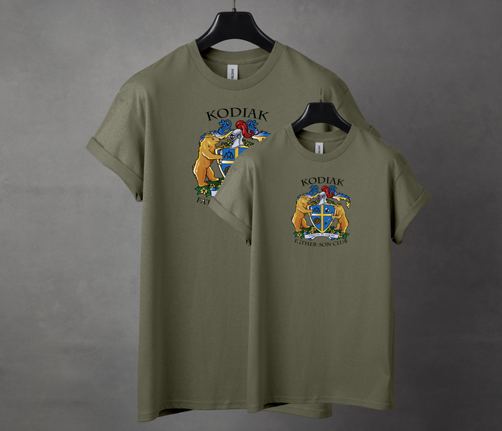 Kodiak Father/Son Combo, Black 100% Polyester, 2 T-Shirts