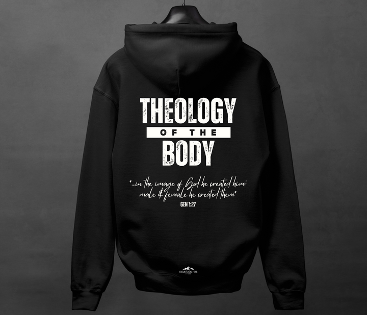 Theology of the Body Gen 1:27,  Black Hoodie
