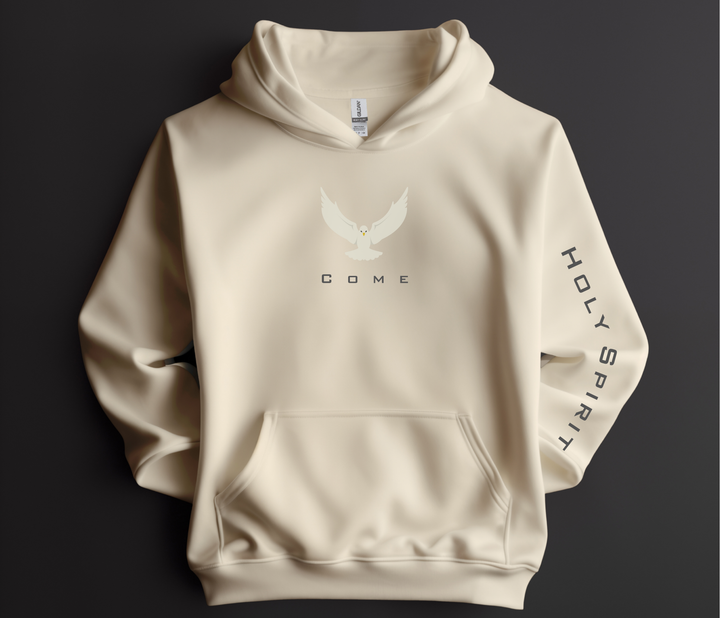 Come Holy Spirit, tan Hoodie