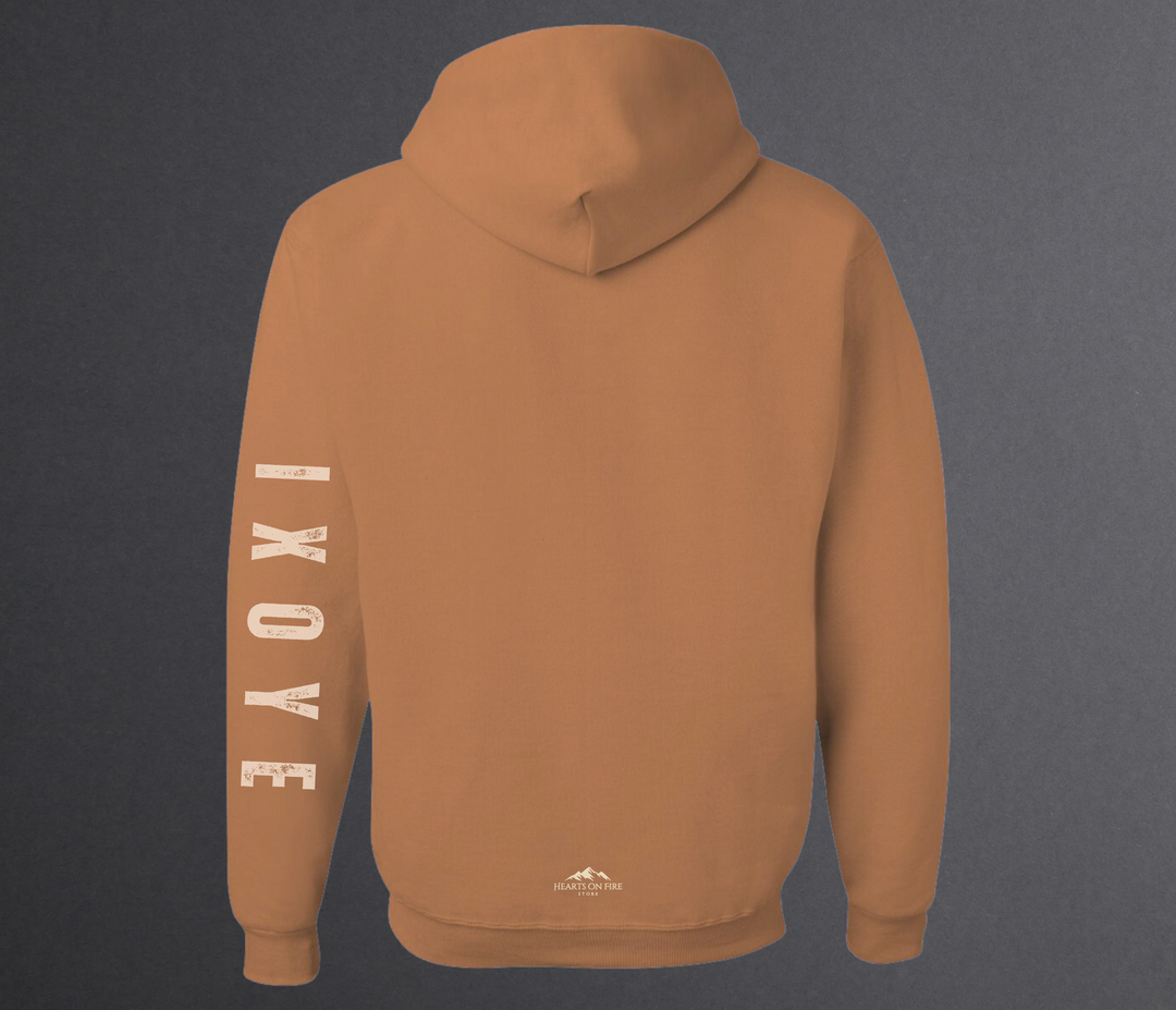 Jesus Fish, Brown Hoodie