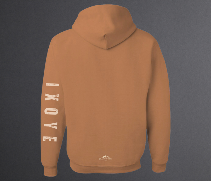 Jesus Fish, Brown Hoodie