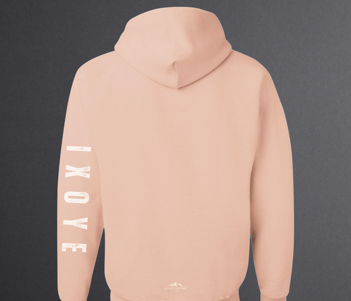 Jesus Fish, Blush Hoodie