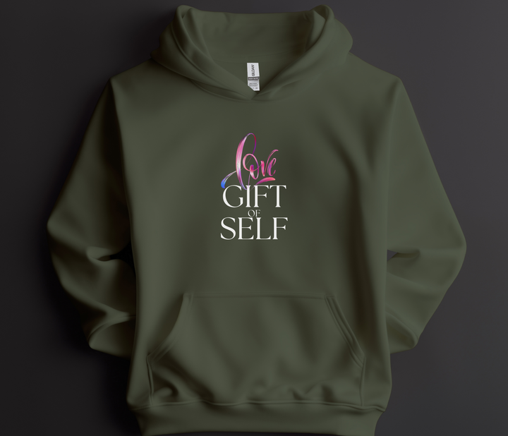 Love is Gift, Green Hoodie