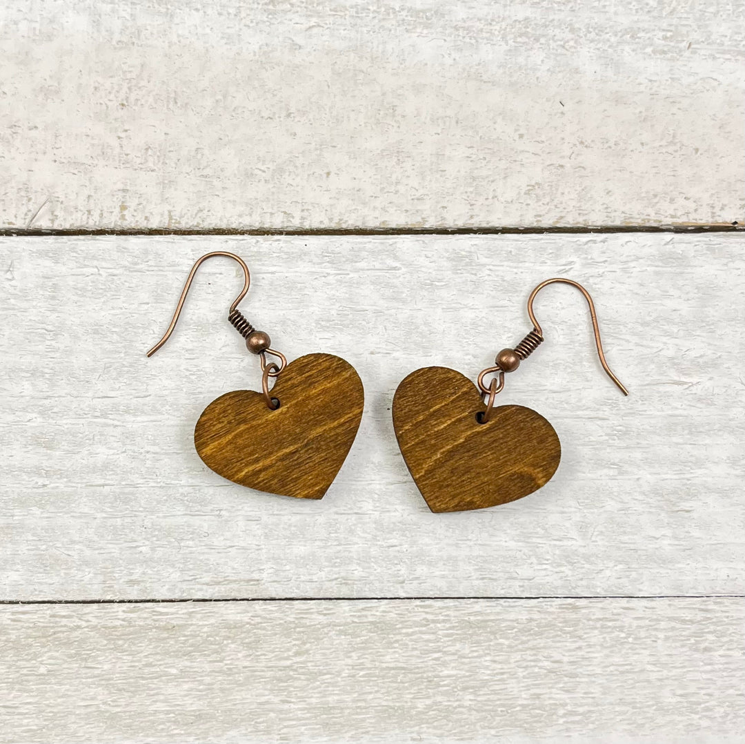 "Jesus in My Heart" Wooden Earrings