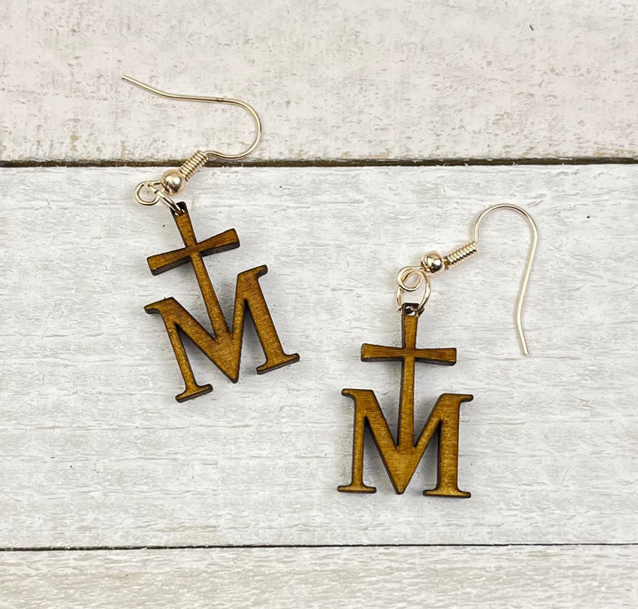 To Jesus through Mary earrings