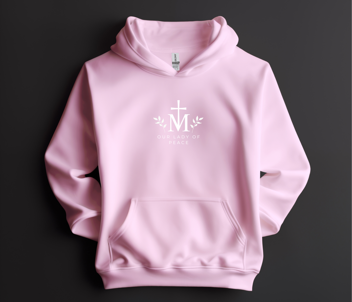 Jesus through Mary, Pink Hoodie