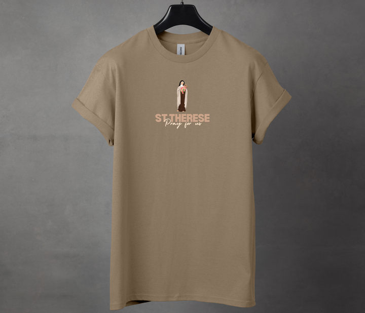 St Therese, Brown T Shirt